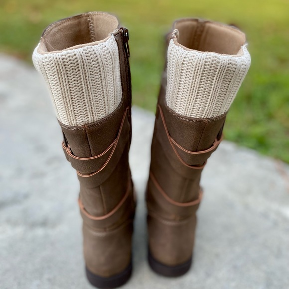 Rachel Shoes Lil Denver Toddler Knee-High Boots in the Color Cognac - si… - Picture 3 of 11